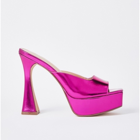 Cassia heeled mule by Just Fab size 8 - Picture 3 of 5